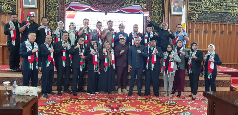 Doa dari Gedung DPRD Jambi untuk Palestina, PETAJAMBI.COM