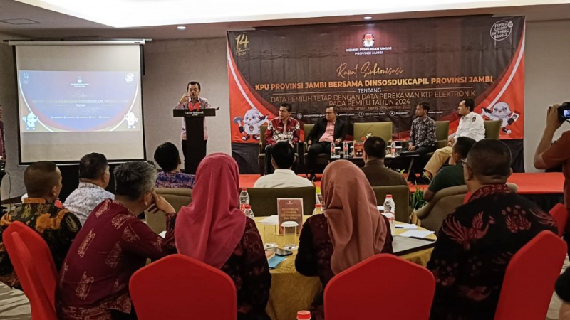 Pemprov Jambi Bersama KPU Bahas Sinkronisasi DPT Pemilu 2024, PETAJAMBI.COM