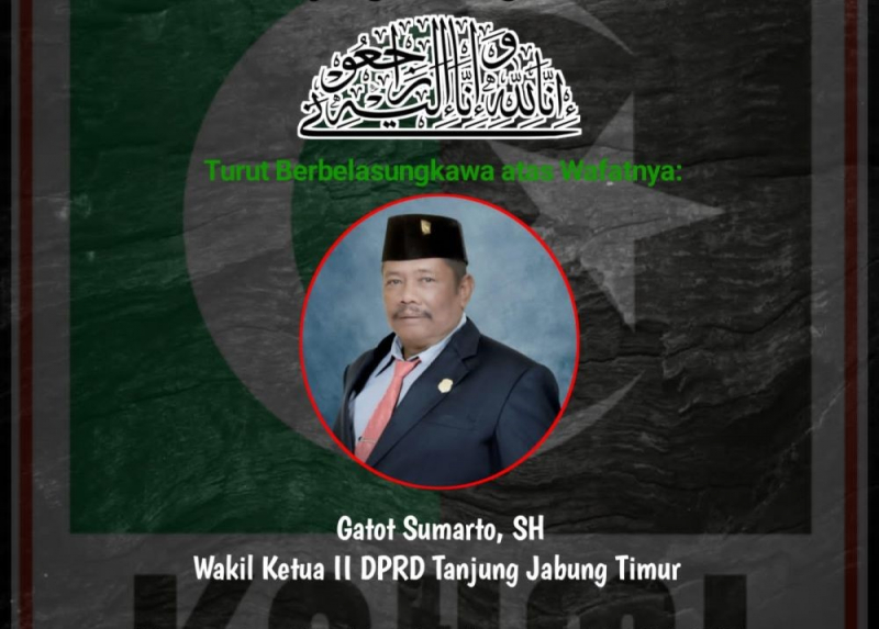 Ketua DPRD Ucapkan Belasungkawa Meninggalnya Waka DPRD Tanjungjabung Timur, PETAJAMBI.COM