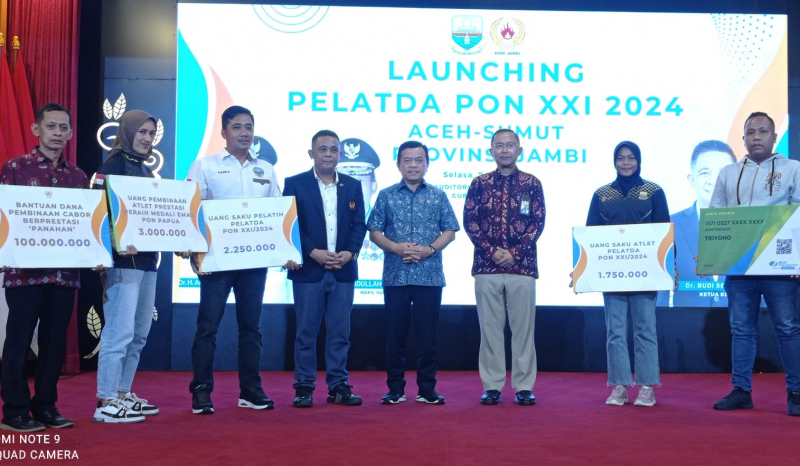 KONI Jambi Launching Pelatda Menuju PON Aceh-Sumut, Gubernur Targetkan Masuk 10 Besar , PETAJAMBI.COM