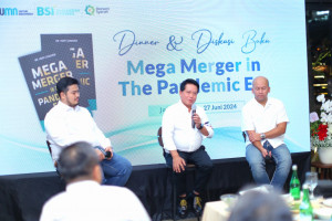 Diskusi Buku 'Mega Merger In The Pandemic Era' : Catatan Sejarah, Referensi Pengembangan Perbankan Syariah Indonesia, PETAJAMBI.COM