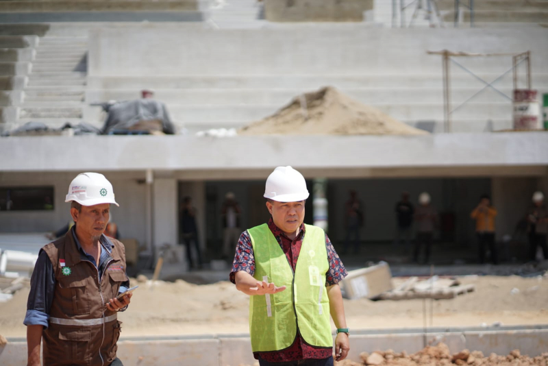 Bergerak Cepat, Kadis PUPR Cek Progres Pembangunan Stadion, PETAJAMBI.COM