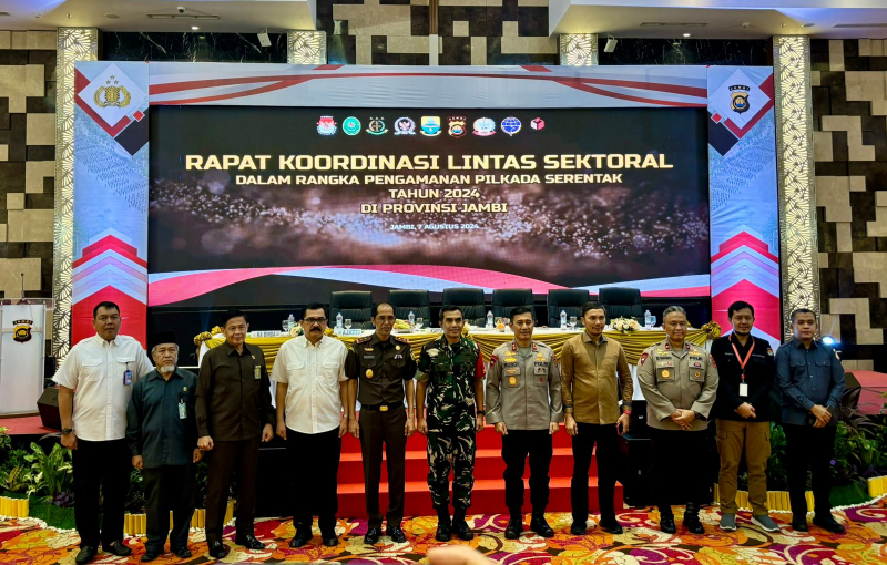 Ketua DPRD Jambi Hadiri Rakor Lintas Sektoral, Bahas Sinergitas dan Keamanan Pilkada 2024, PETAJAMBI.COM