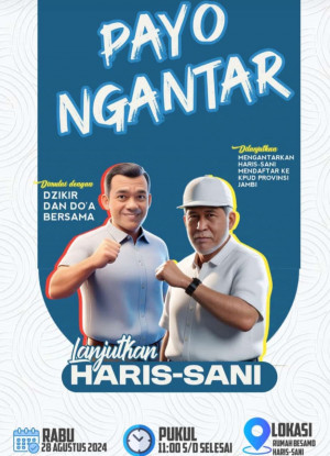 Haris-Sani Akan Dzikir dan Doa Bersama Sebelum Mendaftar ke KPU, PETAJAMBI.COM