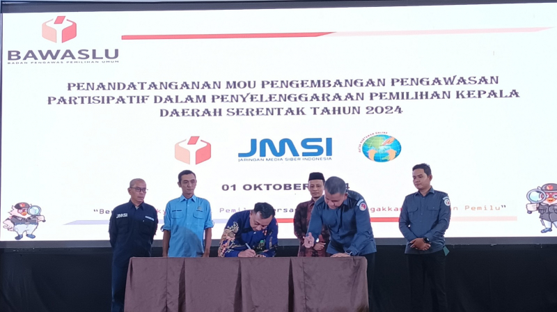 Bawaslu Jambi Gencarkan Pengawasan Partisipatif, Teken Mou Bersama Instansi dan Organisasi, PETAJAMBI.COM