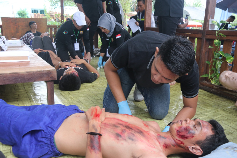 Pemprov Jambi Simulasi Penanggulangan Krisis Kesehatan Akibat Bencana, PETAJAMBI.COM