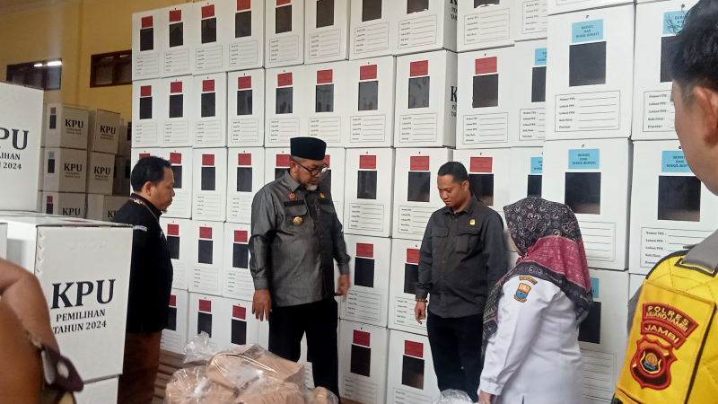 Pjs Gubernur Jambi Pantau Persiapan Pilkada Serentak di Muarojambi, PETAJAMBI.COM