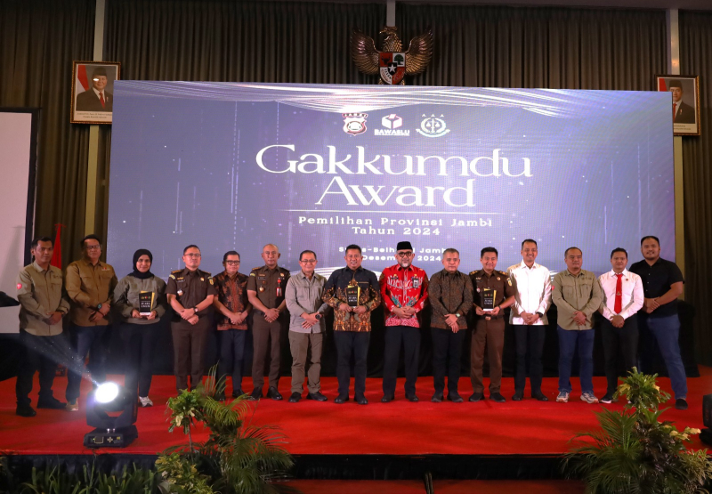 Apresiasi Kinerja, Bawaslu Jambi Gelar Gakkumdu Award, PETAJAMBI.COM