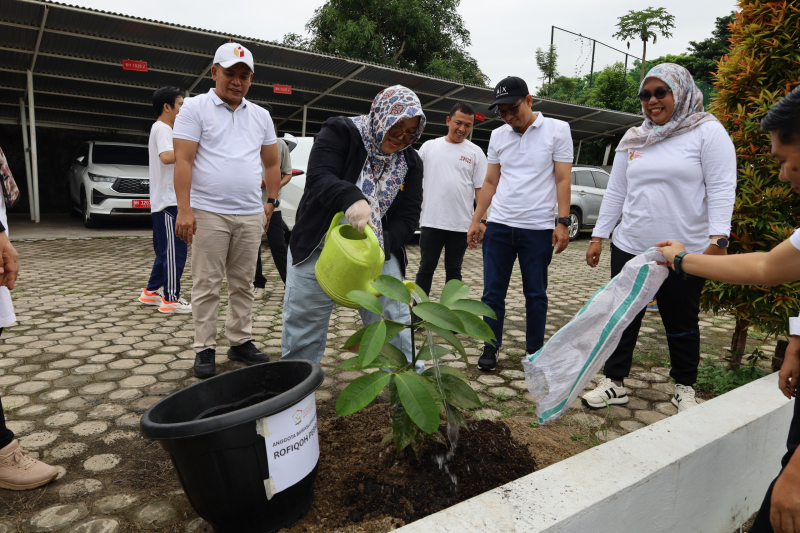 Bawaslu Jambi Tanam Pohon Manggis, Wujud Integritas dalam Menjalankan Tugas, PETAJAMBI.COM