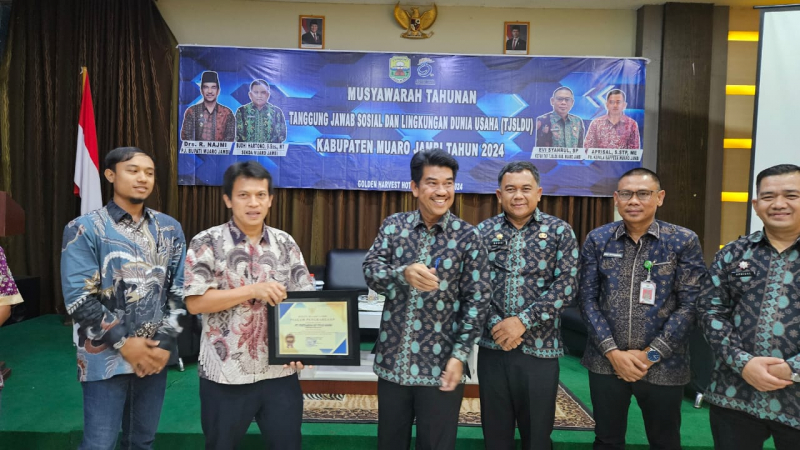 Komitmen TJSL Pertamina EP Jambi Diganjar Penghargaan dari Pj Bupati Muarojambi, PETAJAMBI.COM