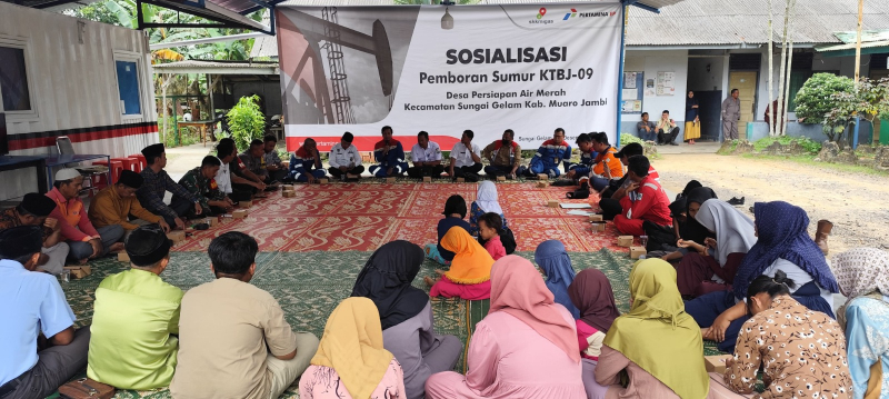 Bersiap Lakukan Pemboran Sumur KTBJ-09, Pertamina EP Jambi Field Gelar Sosialisasi dan Syukuran, PETAJAMBI.COM