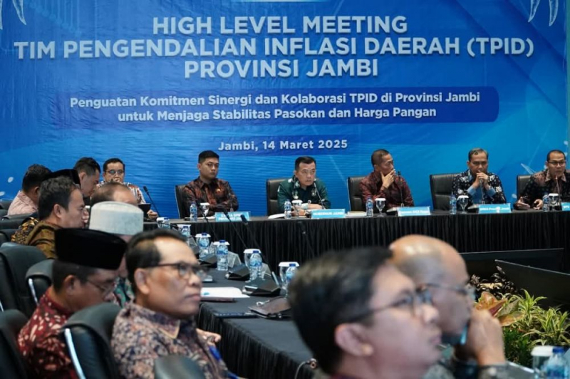 Gubernur Jambi Pimpin High Level Meeting TPID Jambi 2025, Pastikan Harga dan Pasokan Pangan Aman, PETAJAMBI.COM