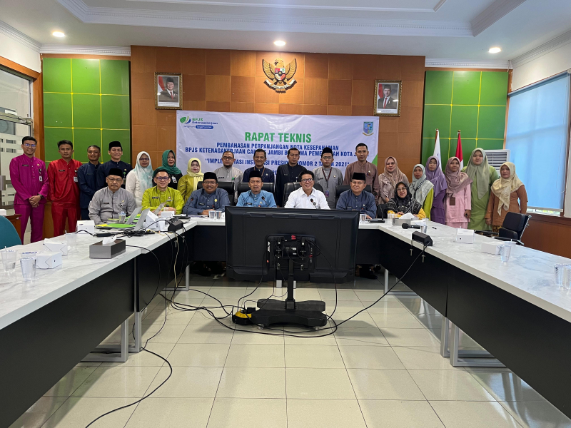 Pemkot Jambi dan BPJS Ketenagakerjaan Perpanjang Nota Kesepahaman, Dorong Perlindungan Tenaga Kerja, PETAJAMBI.COM