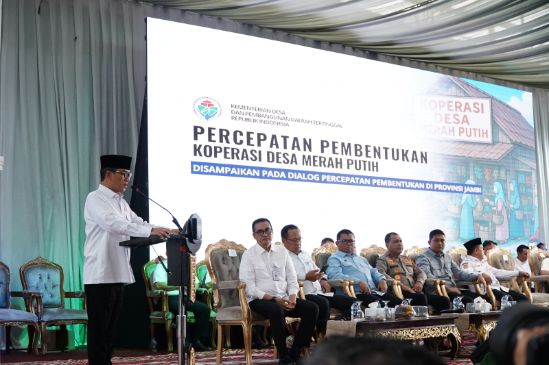 Mendes Hadiri Rakor Percepatan Pembentukan Koperasi Merah Putih di Jambi, PETAJAMBI.COM