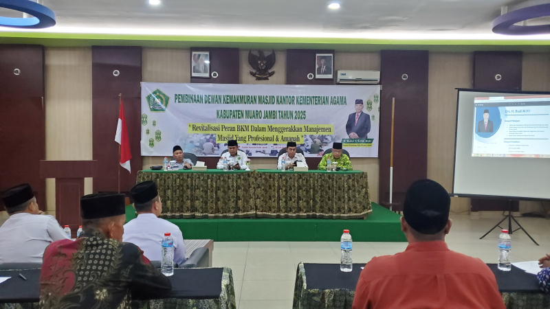 Bina BKM, Kemenag Muarojambi Perkuat Manajemen Pengurus Masjid, PETAJAMBI.COM