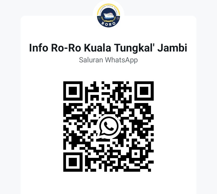 Scan Barcode Ini, Untuk Info Transportasi di Pelabuhan Roro Kuala Tungkal, PETAJAMBI.COM
