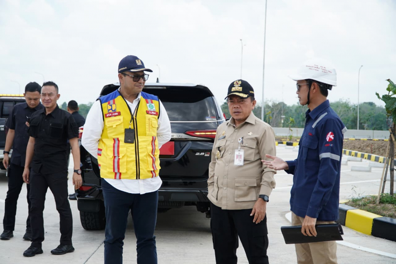Gubernur Jambi Tinjau Progres Jalan Tol Pijoan - Sebapo - Bayung Lencir, PETAJAMBI.COM