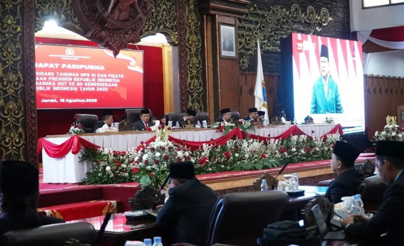 DPRD Provinsi Jambi Gelar Paripurna Mendengarkan Pidato Presiden, PETAJAMBI.COM